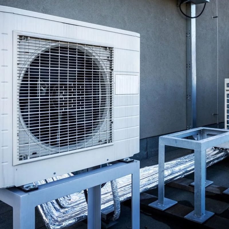 Outdoor mini split heat pump system installed for efficient home heating and cooling in Williamsport, PA.